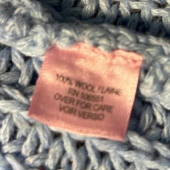 Calypso St Barth light Blue 100% wool sweater Small - Picture 7 of 7